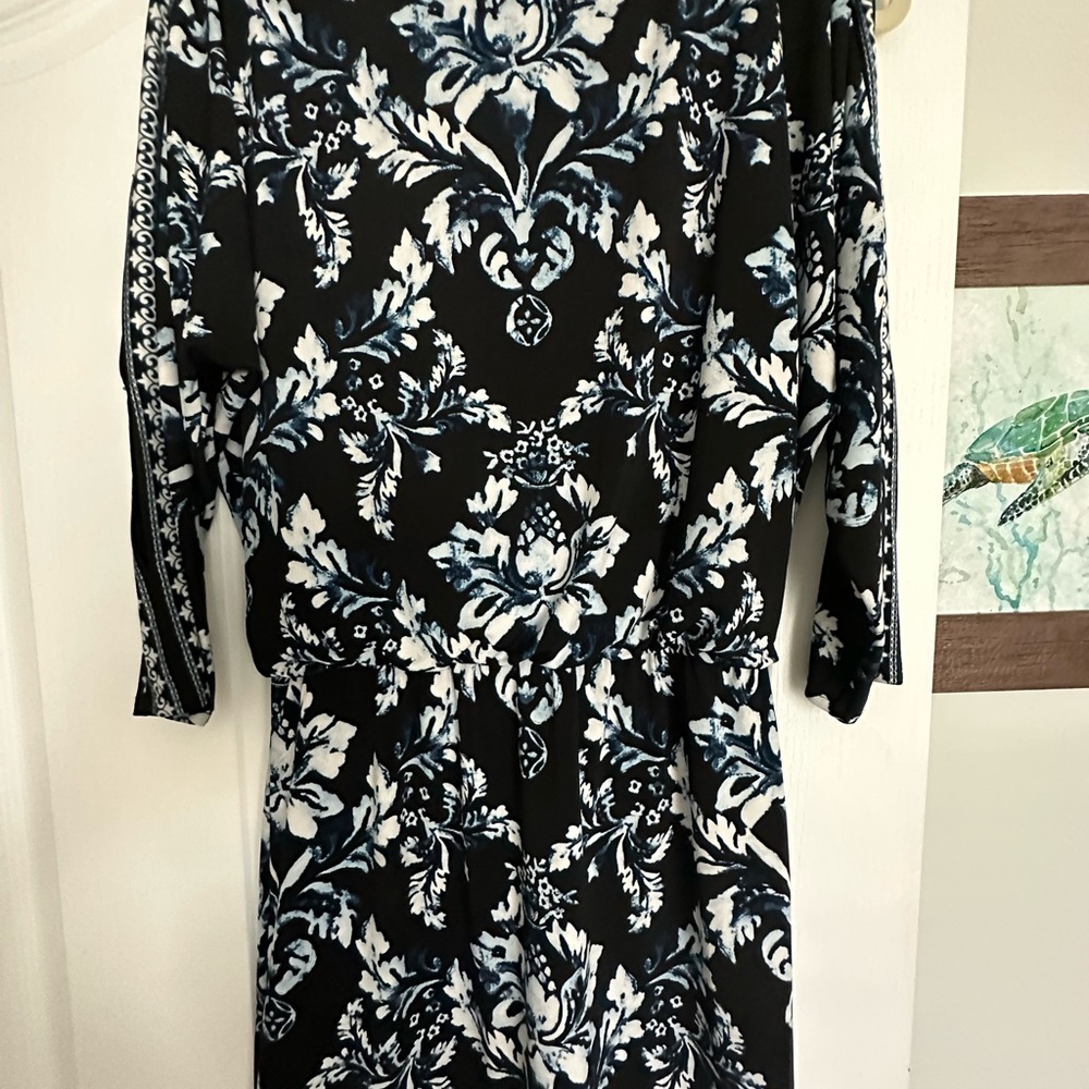 WHBM NWOT Multi-Colored Cold Shoulder Dress. Stunning! - Picture 11 of 15